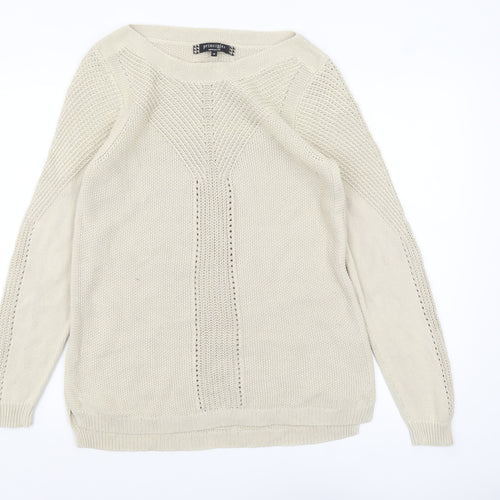 Principles by Ben de Lisi Women’s Beige Cotton Knit Pullover Jumper Size 18