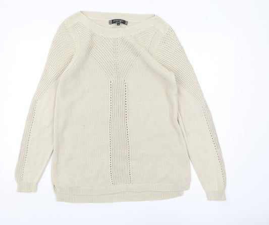 Principles by Ben de Lisi Women’s Beige Cotton Knit Pullover Jumper Size 18