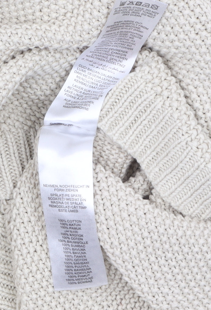 Principles by Ben de Lisi Women’s Beige Cotton Knit Pullover Jumper Size 18