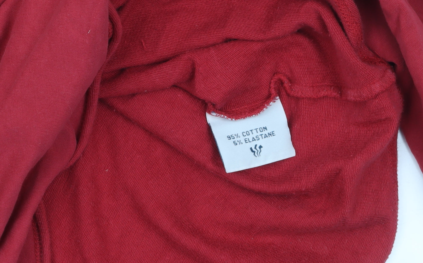 Fat Face Women's Red Cotton Blend Pullover Hoodie Size 12