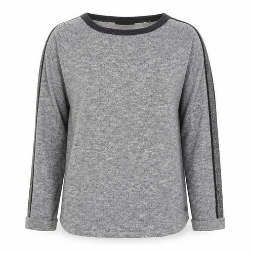 Maison Scotch Womens Grey Long Sleeve Knit T-Shirt Size 10