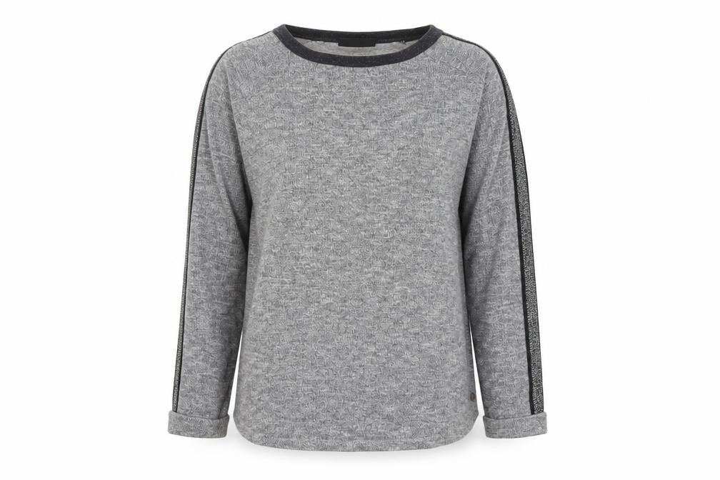 Maison Scotch Womens Grey Long Sleeve Knit T-Shirt Size 10