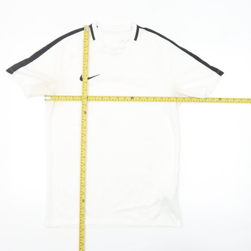 Nike Men's White Dri-Fit Athletic T-Shirt Medium Short Sleeve