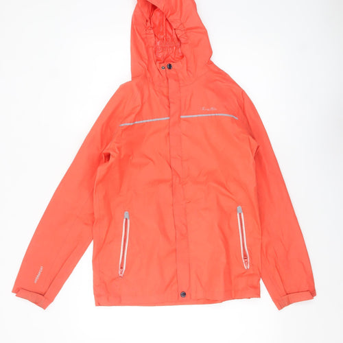 Regatta Boys Orange Waterproof Hooded Rain Coat Jacket 13-14 Years