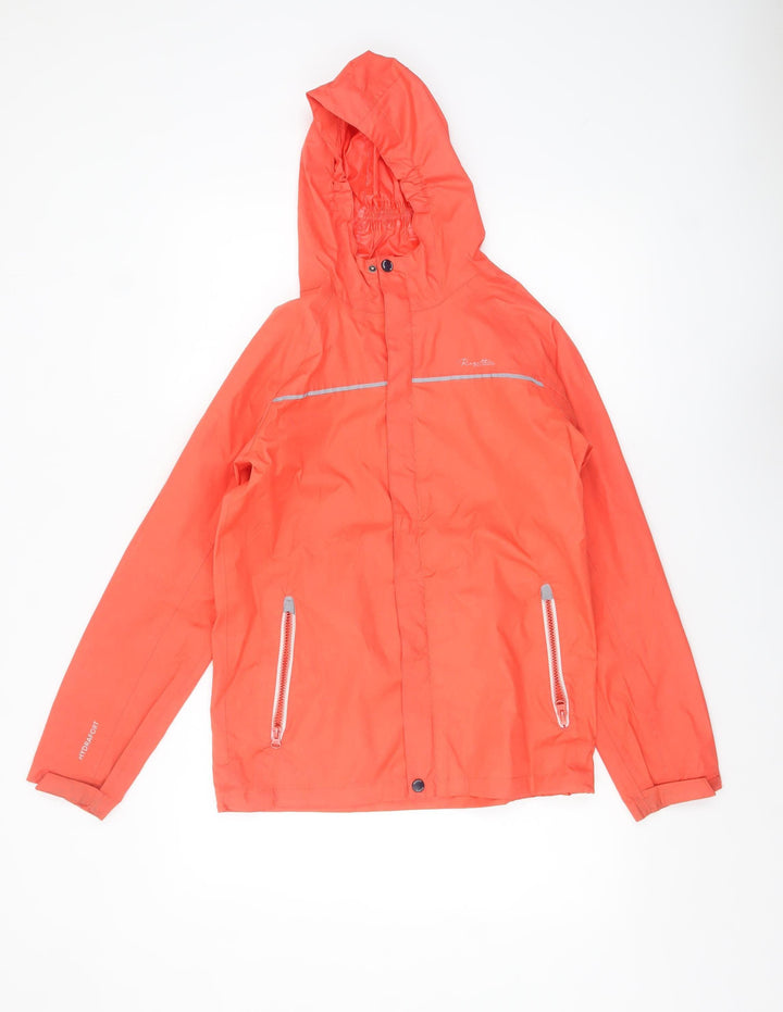 Regatta Boys Orange Waterproof Hooded Rain Coat Jacket 13-14 Years