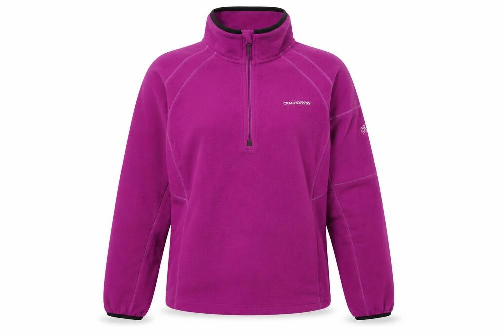Craghoppers Women’s Pink Fleece Pullover UK 20 1/2 Zip Sweatshirt
