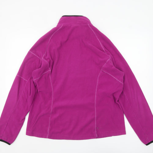 Craghoppers Women’s Pink Fleece Pullover UK 20 1/2 Zip Sweatshirt