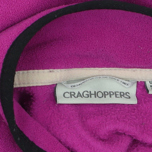 Craghoppers Women’s Pink Fleece Pullover UK 20 1/2 Zip Sweatshirt
