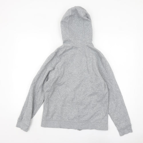 Nike Boys Grey Full Zip Hoodie XL 13-15 Years Cotton Blend Casual