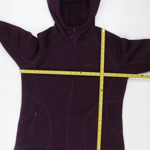 Mountain Warehouse Womens Purple Full Zip Hoodie UK 16 Fleece Lined