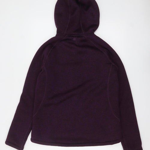 Mountain Warehouse Womens Purple Full Zip Hoodie UK 16 Fleece Lined