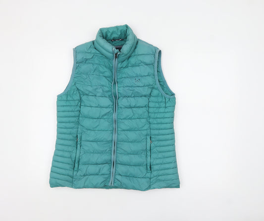 Crew Clothing Company Women's Green Padded Gilet Size 14
