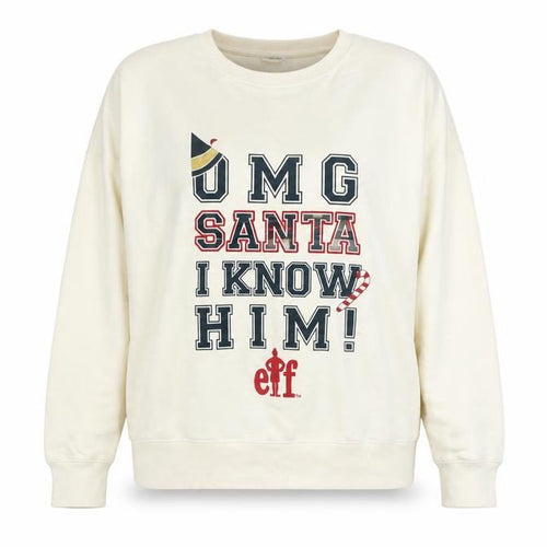 Marks and Spencer Women Ivory Elf Christmas Graphic Sweatshirt Size 20