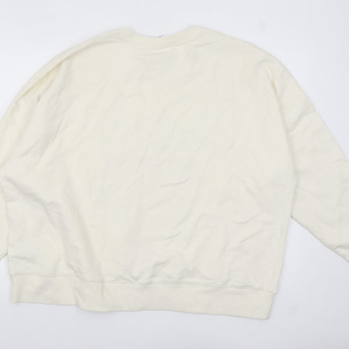 Marks and Spencer Women Ivory Elf Christmas Graphic Sweatshirt Size 20