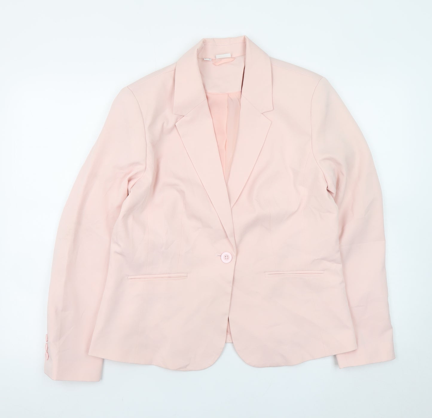 Bodyflirt Women's Pink Blazer Jacket Size 16 Classic Single-Breasted