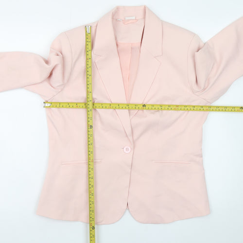 Bodyflirt Women's Pink Blazer Jacket Size 16 Classic Single-Breasted