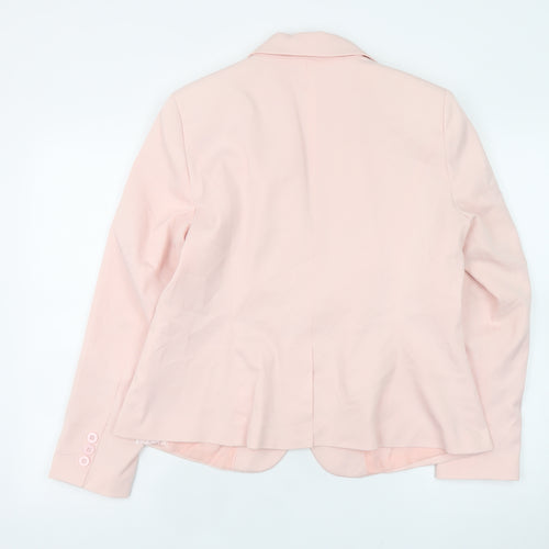 Bodyflirt Women's Pink Blazer Jacket Size 16 Classic Single-Breasted