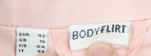 Bodyflirt Women's Pink Blazer Jacket Size 16 Classic Single-Breasted