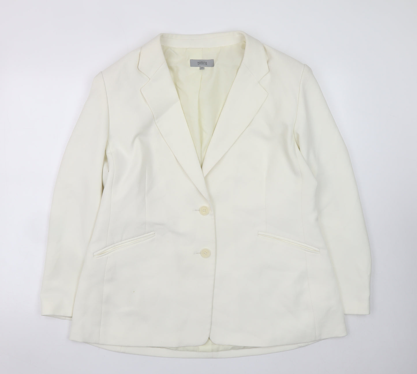 Marks and Spencer Women’s Ivory Blazer UK 20 Classic Formal Jacket