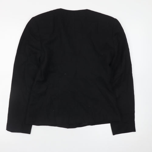 Petite Sophisticate Women's Black Petite Classic Blazer Jacket Size P