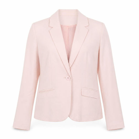 Front view of Bodyflirt Women's Pink Blazer, size 12, Classic Lined Jacket