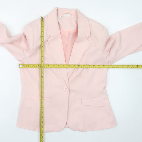 Bodyflirt Women's Pink Blazer Size 12 Classic Lined Jacket