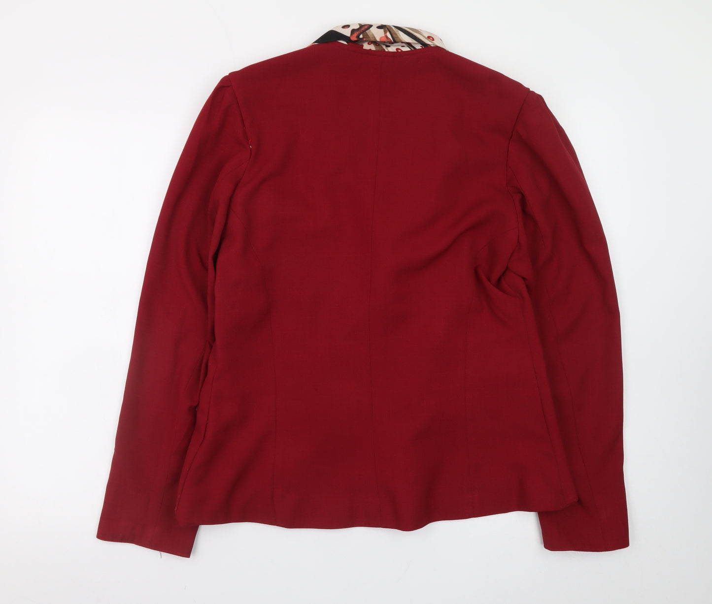 Siny Tex Women's Red Blazer Jacket Size 26 Formal Lined