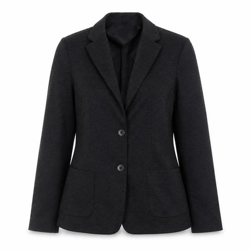Uniqlo Women's Black L Blazer Jacket Polyester Blend Lined