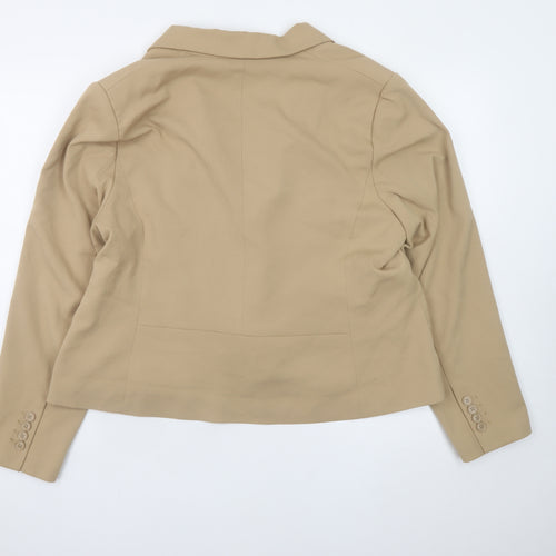 Marks and Spencer Women Beige Size 20 Classic Blazer Jacket