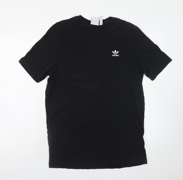 Adidas Men's Black Cotton Short Sleeve Crew Neck T-Shirt M