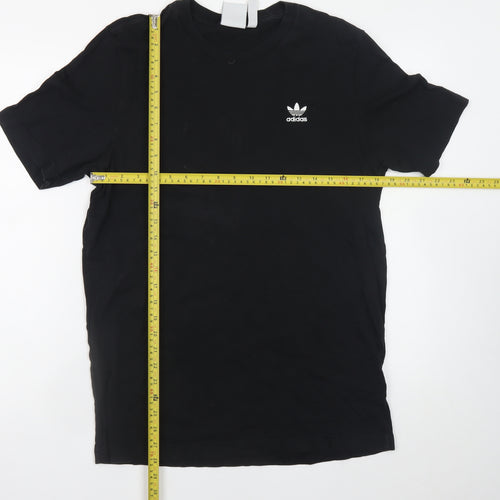 Adidas Men's Black Cotton Short Sleeve Crew Neck T-Shirt M