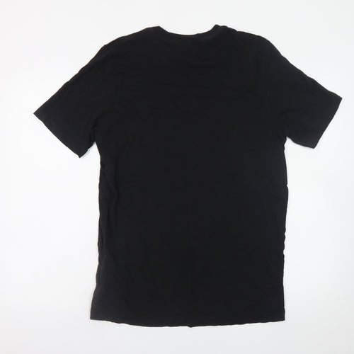 Adidas Men's Black Cotton Short Sleeve Crew Neck T-Shirt M