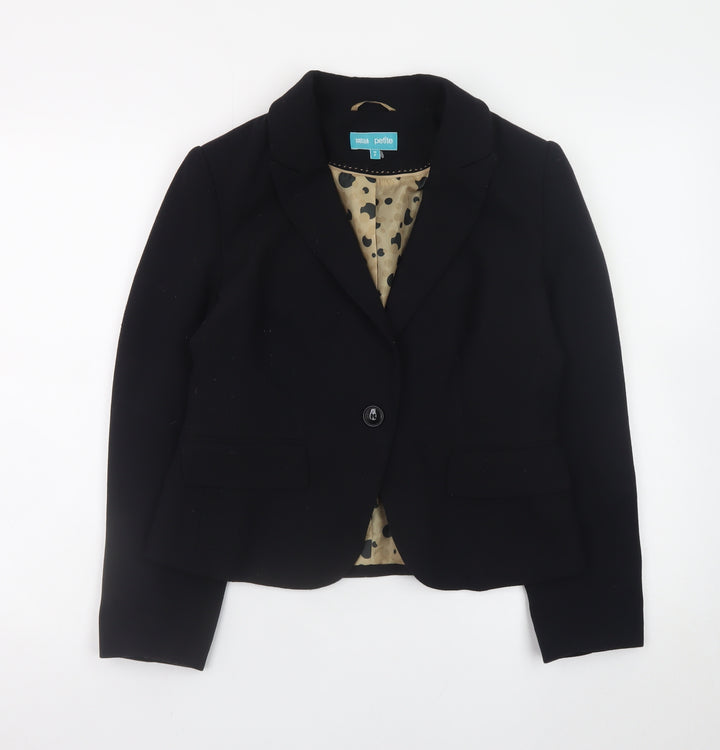 Marks and Spencer Women’s Black Petite 12 Blazer Jacket