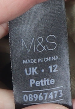 Marks and Spencer Women’s Black Petite 12 Blazer Jacket