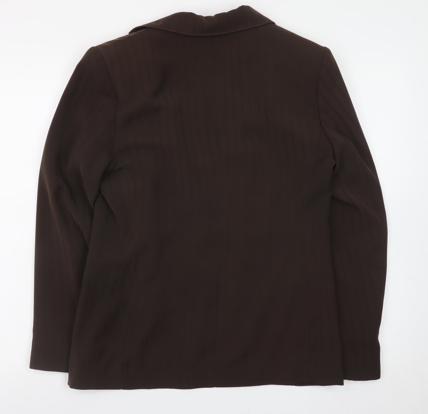 BHS Women Brown Size 10 Regular Fit Lined Polyester Blazer