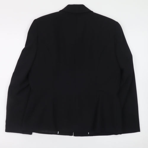 Berkertex Womens Black Size 12 Polyester Zip Jacket