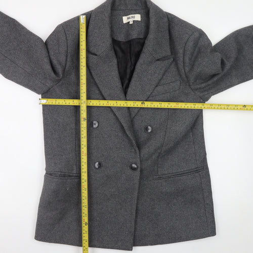 Balzac Paris Women’s Grey Wool Blazer Jacket Size 10