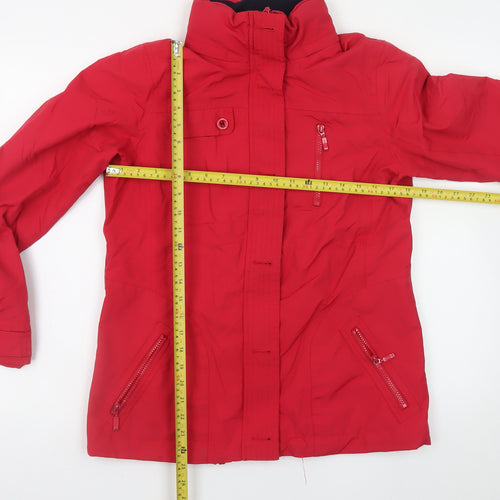 Maine New England Women's Red Waterproof Parka Jacket Size 12