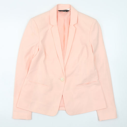 Dorothy Perkins Women’s Pink Blazer Jacket Size 8 Classic Workwear