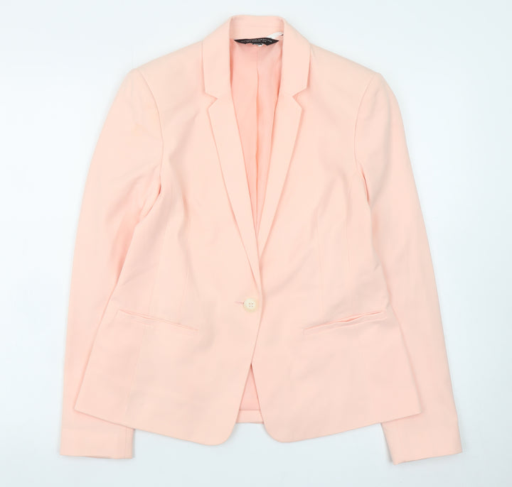Dorothy Perkins Women’s Pink Blazer Jacket Size 8 Classic Workwear