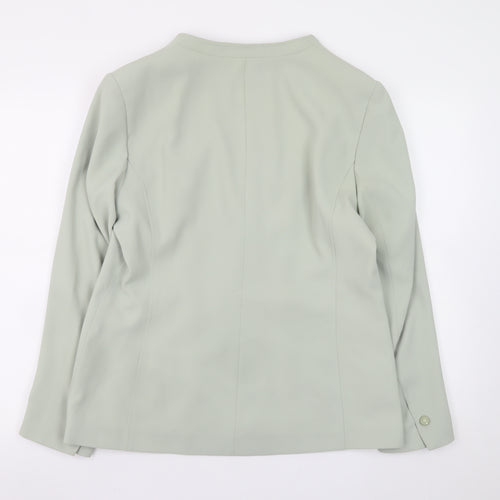 Autonomy Women's Green Size 16 Lined Button Blazer Jacket