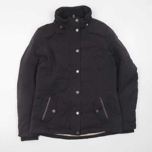 Fat Face Women's Black Mid-Length Puffer Jacket Size 10