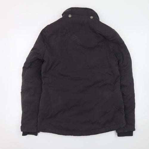 Fat Face Women's Black Mid-Length Puffer Jacket Size 10