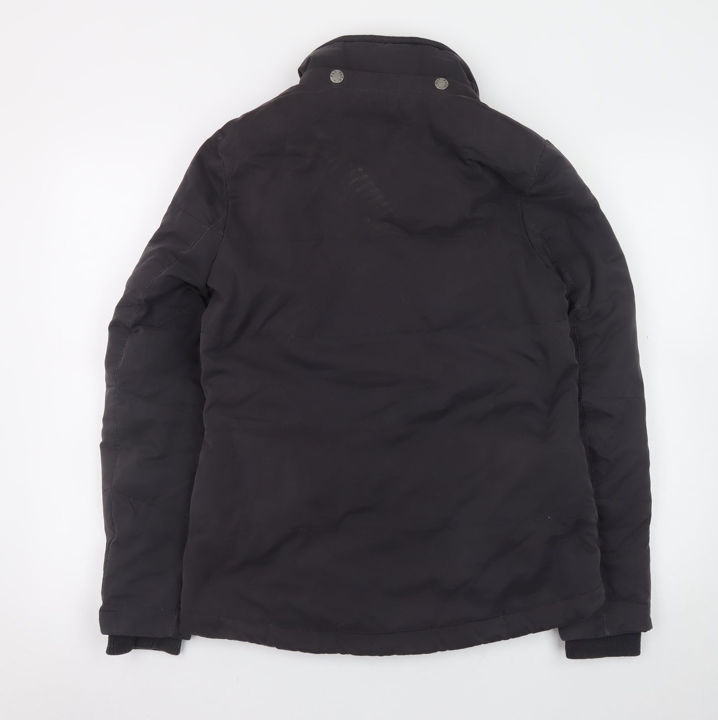Fat Face Women's Black Mid-Length Puffer Jacket Size 10