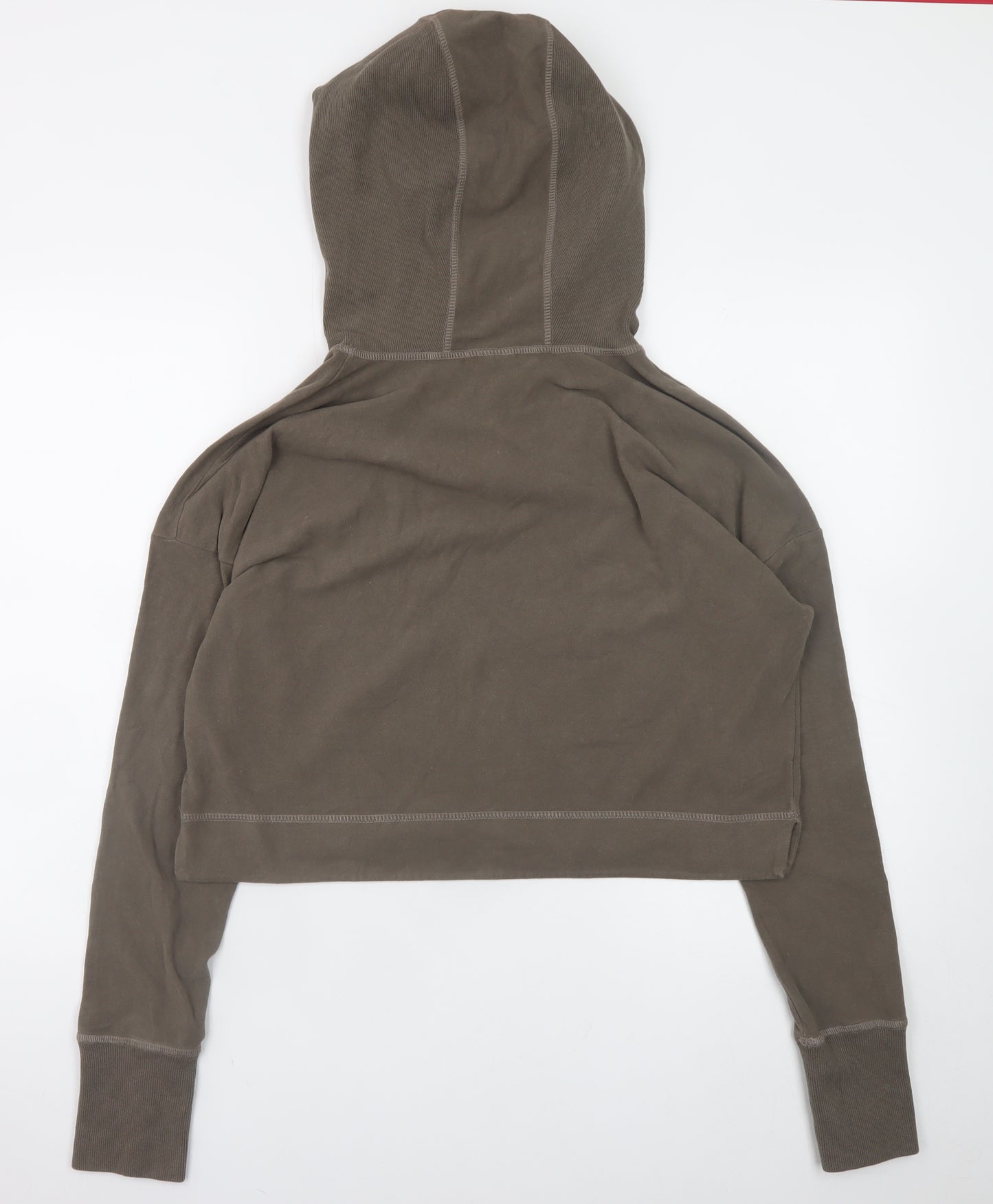 Sweaty Betty Womens Brown Drawstring Hooded Pullover Sweatshirt M