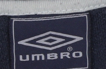 Umbro Men's Blue Regular Fit Polo Shirt Size L