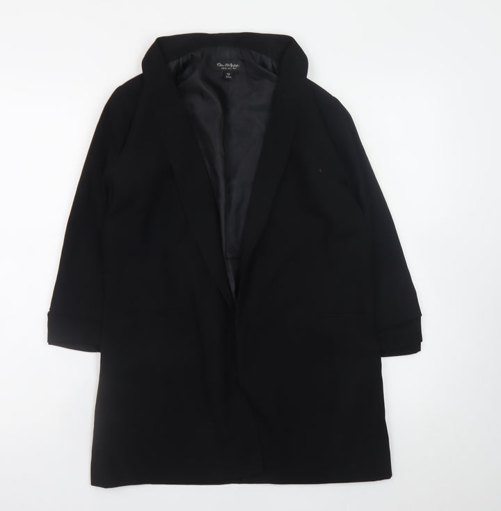Miss Selfridge Womens Black UK 6 Longline Blazer Coat