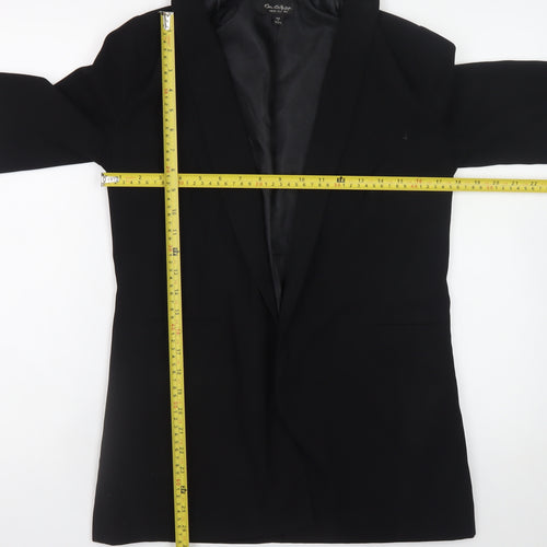 Miss Selfridge Womens Black UK 6 Longline Blazer Coat