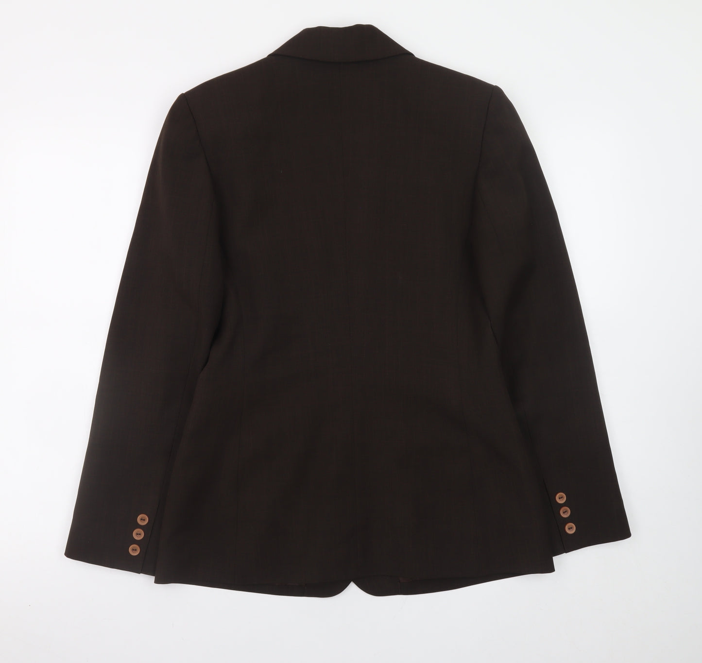 NAF NAF Women’s Brown Polyester Blazer Size 10 Classic Work Jacket