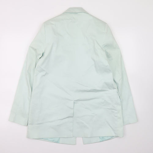 Aligne Women’s Green Blazer Jacket Size 10 Single Breasted Workwear